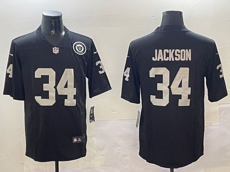 Men Oakland Raiders #34 Jackson Second generation 2024 Nike Limited NFL Jersey style 0108->oakland raiders->NFL Jersey